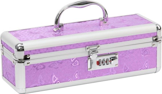 Кейс для зберігання секс-іграшок BMS Factory - The Toy Chest Lokable Vibrator Case Purple з кодовим | Зображення 1
