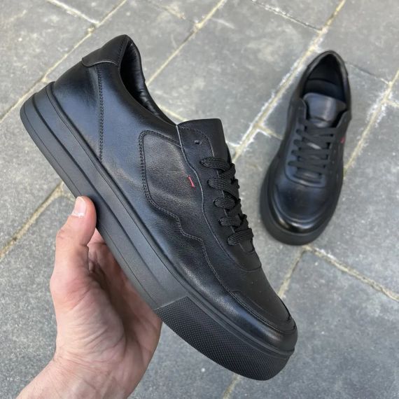 Шкіряні кеди на масивній підошві для чоловіків 43 розмір | Зображення 1