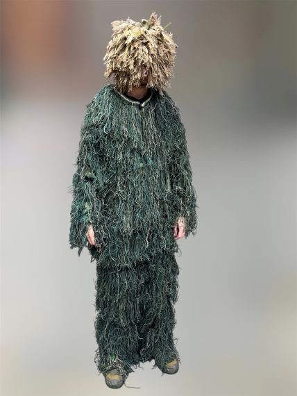 Маскувальний костюм Кікімора (Geely), нитка woodland та Койот, розмір M-L до 80 кг, костюм розвідника, маскхалат кікімора