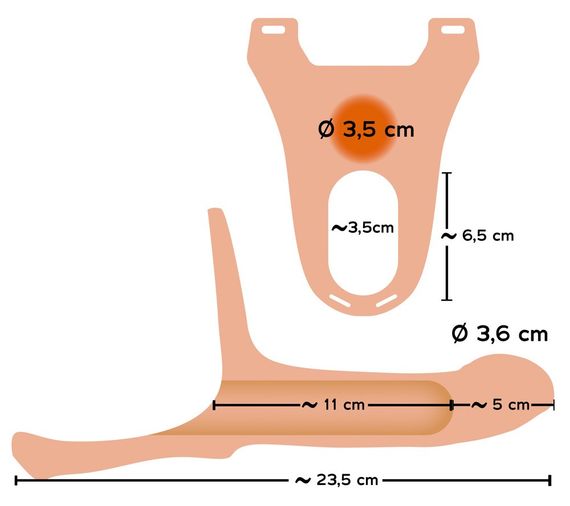 Мужской страпон - Strap-On Silicone Sleeve Medium sexstyle | Зображення 4