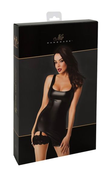 Платье Noir Handmade F344 Powerwetlook dress with garter - 3XL sexstyle | Зображення 7