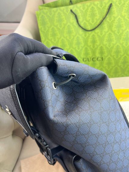 Рюкзак синiй Gucci Ophidia GG Blue c846 | Зображення 4