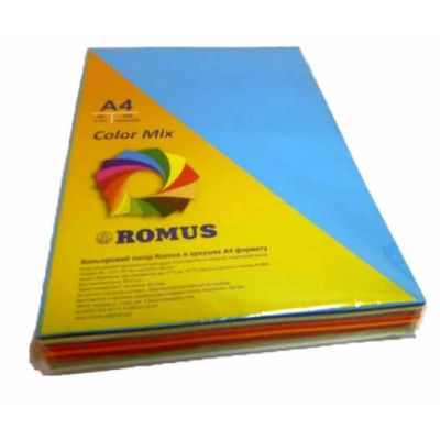 Бумага Romus A4 80 г/м2 245sh, 7colors, Mix Color (R51048)