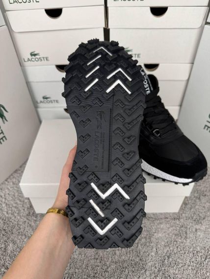 Зимние Мужские кроссовки New Lacoste Elite Active High Fur Black White (топ качество) A4867 | Зображення 8