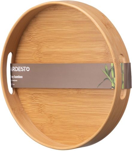 Поднос круглый Ardesto Midori AR1430BR 30х5 см бежевый