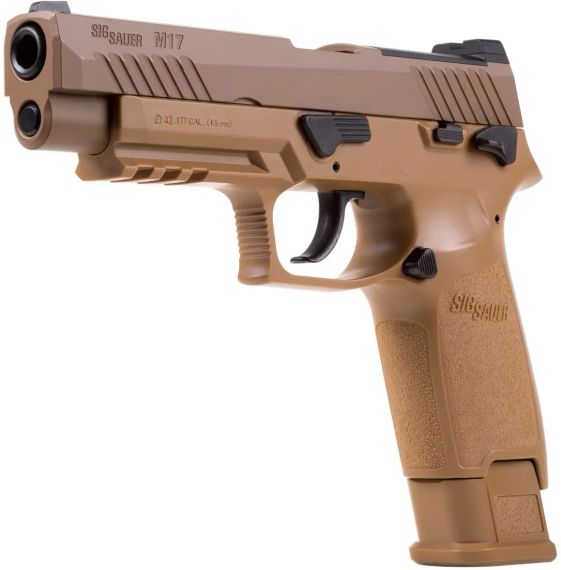 Пістолет пневматичний Sig Sauer Air P320 Blowback M17 Coyote Tan кал. 4.5 мм | Зображення 1