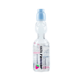Японський газований напій з кулькою Ramune Полуниця  200ml Hata 4902494200323