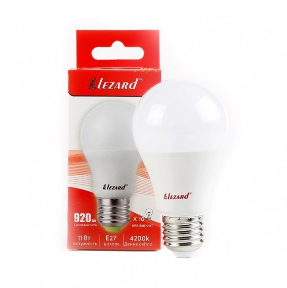 Лампа світлодіодна LED Glob A60 11W 4200K E27 220V (442-A60-2711)