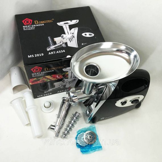 Электромясорубки электрические бытовые Domotec, Мощная компактная мясорубка для дома FX-22 | Зображення 7