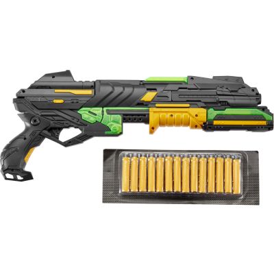 Іграшкова зброя ZIPP Toys Бластер + 14 патронів, жовтий (FJ1054) | Зображення 1