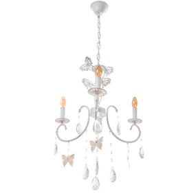 Люстра подвесная свеча E14 40W WH (BCL-691S/3)