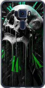 Чехол на Asus Zenfone 3 ZE520KL Череп-часы "4100u-449-17620"