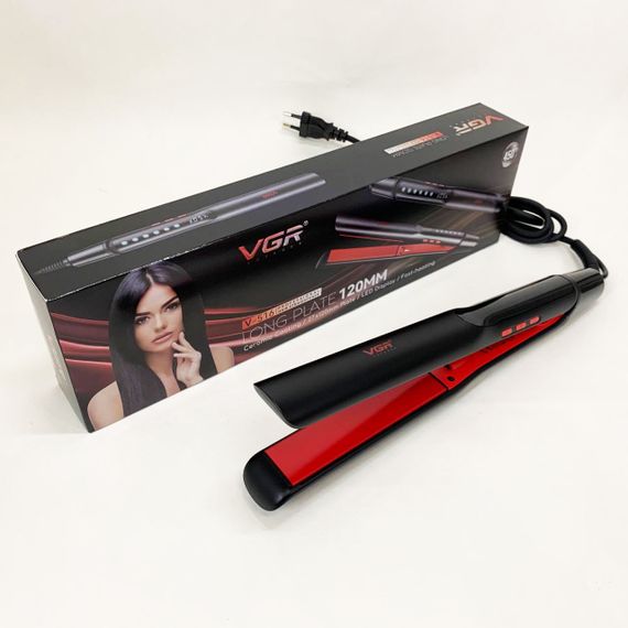 Плойка праска гофре випрямляч VGR, Електричний випрямляч для гладкого волосся, Плойка-випрямляч BM-10 | Зображення 1