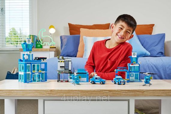 Конструктор Zuru Max Поліцейський відділок з автомобілями, мотоциклом і вертольотом | Зображення 6