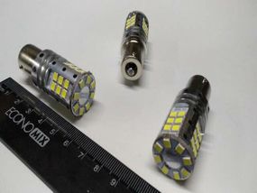 Лампа світлодіод з/ц 12V P21W 1156 32SMD "обманка"/денні ходові вогні/біла
