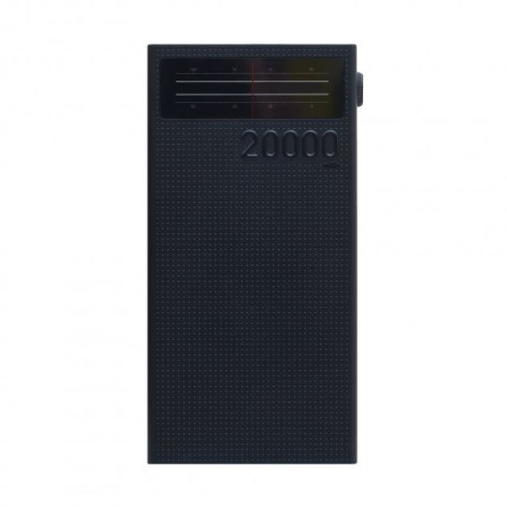 Павербанк зовнішній акумулятор XPRO RPP-102 20000 mAh з індикацією зарядки чорний (32607-01) | Зображення 3