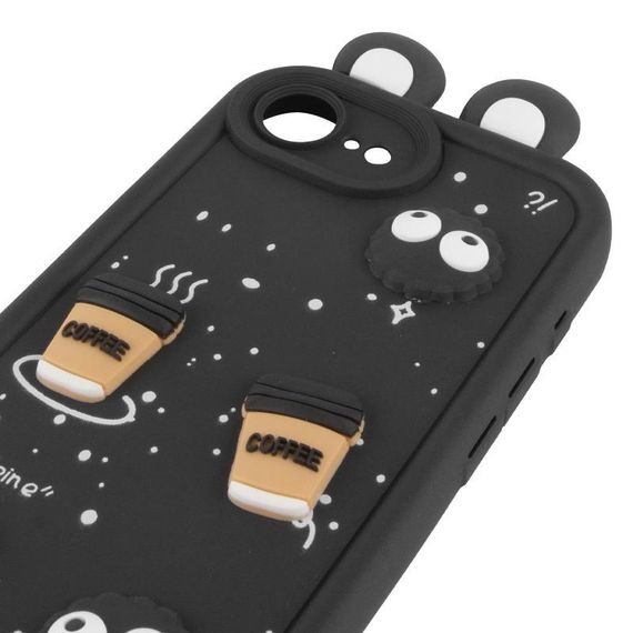 Чохол TPU Toys Case with Ears для Apple iPhone 16e (6.1") Black | Зображення 3