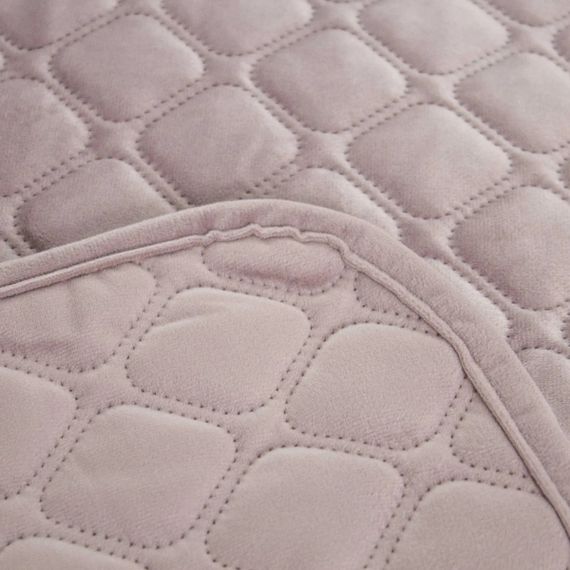 Покрывало полуторное ТЕП Velour Ромб круглый 4-00515_33953 150х210 см темно-розовое | Зображення 4