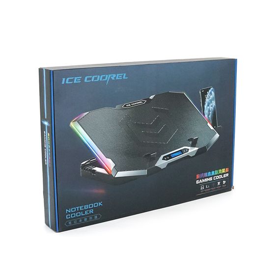 Подставка для ноутбука IceCoorel K9.10-17", корпус пластик+алюминий | Зображення 2