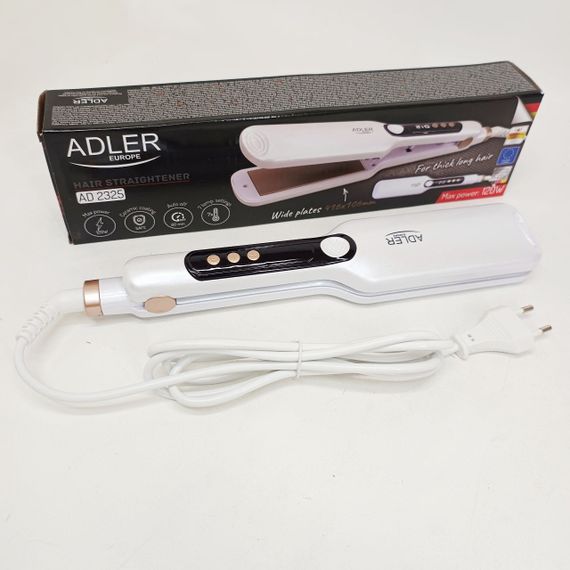 Утюжок для волос с индикатором нагрева Adler AD 2325 120Вт, Бережный выпрямитель волос OI-74 | Зображення 3