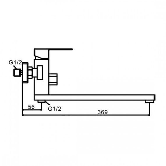 Змішувач для ванни Frap F22802 | Зображення 1