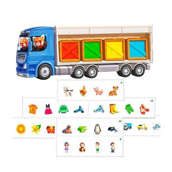 Настільна розвиваюча гра "Четвертий зайвий" Ubumblebees (ПСФ077) PSF077, 2 варіанти гри | Зображення 1