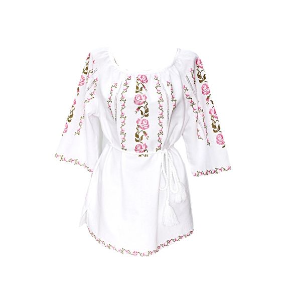 Рубашка Украинская вышиванка 481 цвет белый размер 4XL | Зображення 1