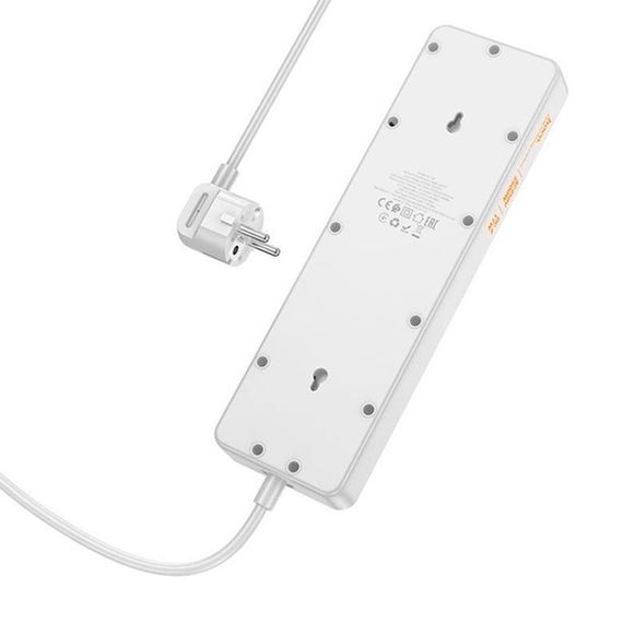 Мережевий фільтр HOCO AC13A на 5 розеток + 3 USB + USB-C, 17W, 220В, кабель 1 | Зображення 2