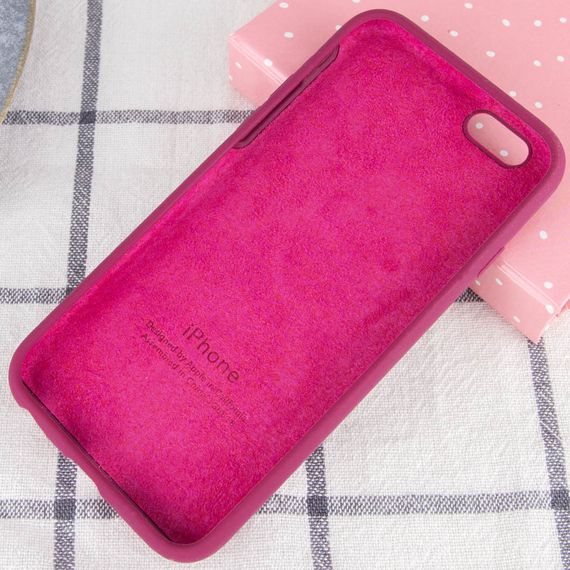 Чохол Silicone Case Full Protective (AA) для Apple iPhone 6/6s (4.7") Бордовий/Maroon | Зображення 2