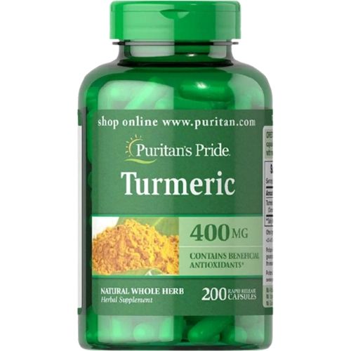 Куркума Puritan's Pride Turmeric 400 mg 200 Caps