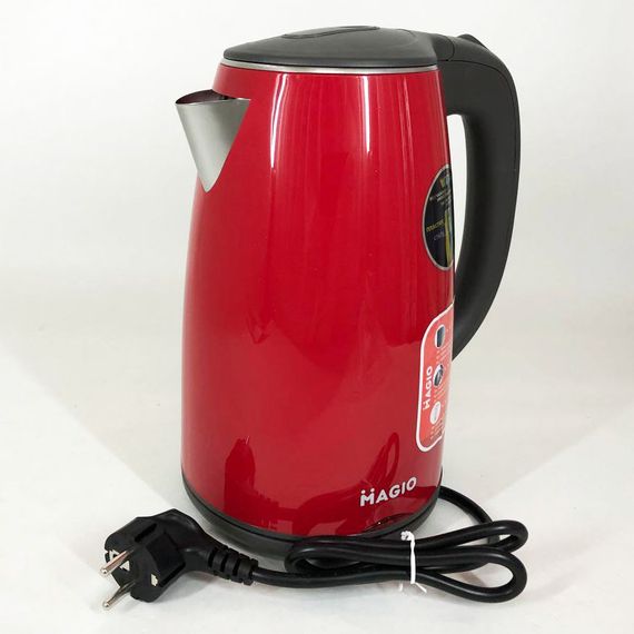 Тихий электрический чайник MG-977, Электрочайник отличный, Изысканный электрочайник, Чайник дисковый FH-66 | Зображення 1