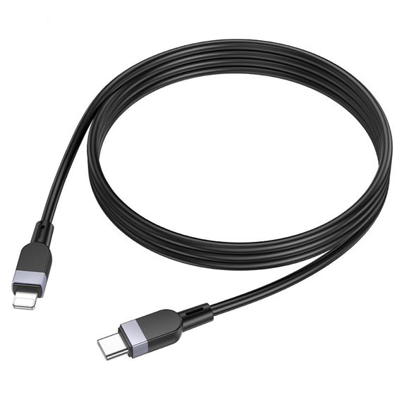 Дата кабель Hoco X109 Energy silicone Type-C to Lightning (1m) Black | Зображення 2