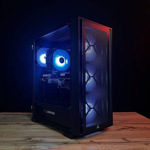 Збірка на замовлення: ігровий ПК Montech Air 1000 Premium Black Tower / AMD Ryzen 5 7500F (6 (12) ядер по 3.7 - 5.0 GHz) / 32 GB DDR5 / 1000 GB SSD M.2 / nVidia GeForce RTX 5060 Ti, 16 GB GDDR7, 128-bit / 750W | Зображення 2