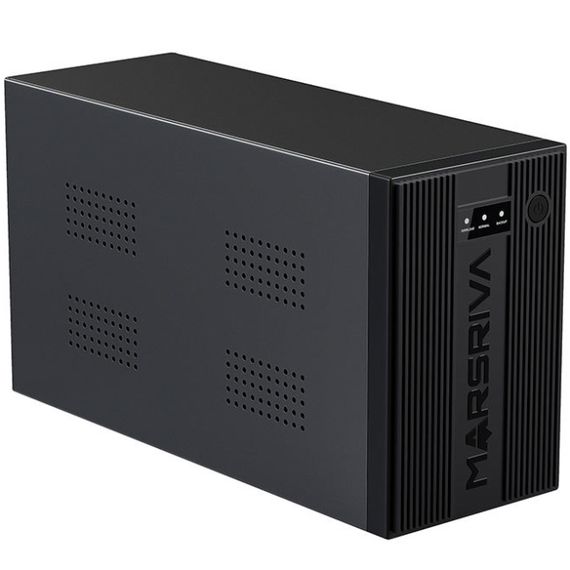 ДБЖ Marsriva MR-UF1500, 1500ВА/920Вт, Line-Interactive, LED version, 3хSchuko, 2*12V/9Ah | Зображення 1