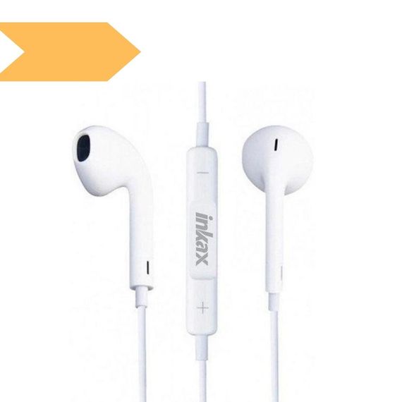 Провідні навушники вкладки з мікрофоном XPRO Inkax OE-10 білі (MER-13604_251)
