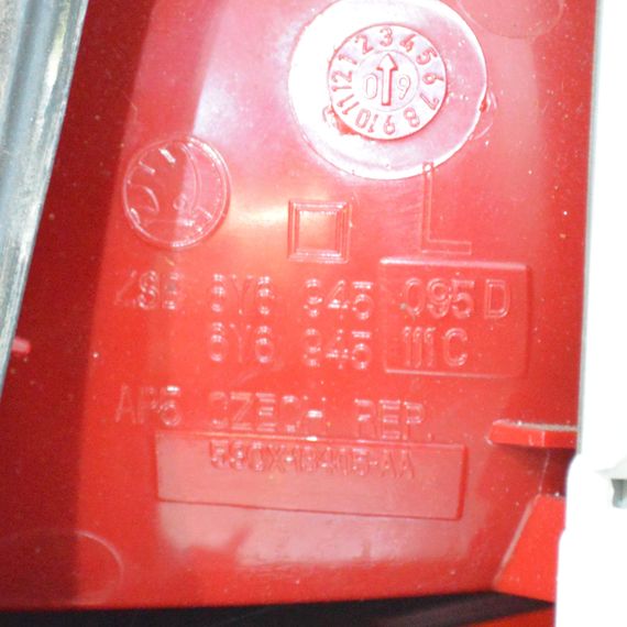 Ліхтар задній лівий Skoda Fabia I 2004-2008 хетчбек рестайлінг Фара стоп задня ліва Шкода Фабія 1 6Y6945095D 6Y6945111C | Зображення 2