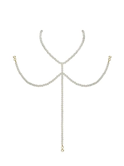 (SALE) Ожерелье под жемчуг на декольте Obsessive A757 necklace pearl sexstyle