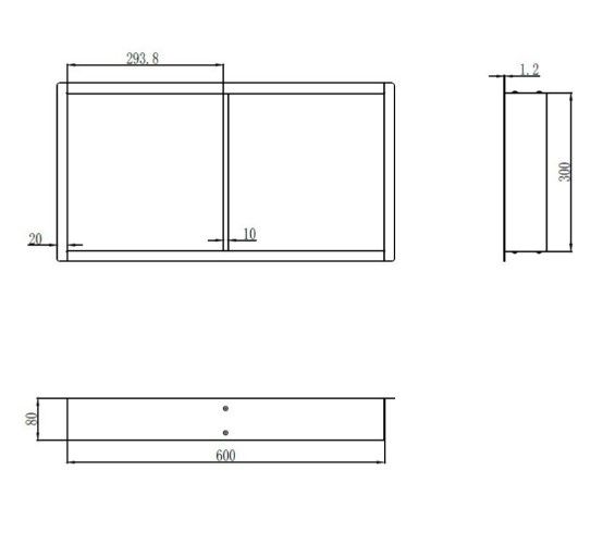Полиця-ніша для ванної кімнати Mixxus Premium NICHE-0103 із нержавіючої сталі SUS304 (MI6681) | Зображення 1