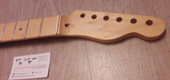 Гриф клен накладка клен для электрогитары гитары Fender Telecaster TL China Custom ПРОПИТКА | Зображення 9