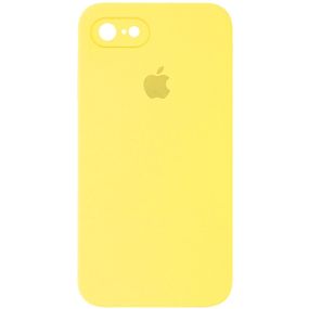 Чохол Silicone Case Square Full Camera Protective (AA) для Apple iPhone 6/6s (4.7") Жовтий / Yellow