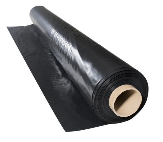 Плівка  80 мкм  3*100 м поліетиленова чорна для мульчування та будівництва | Зображення 1