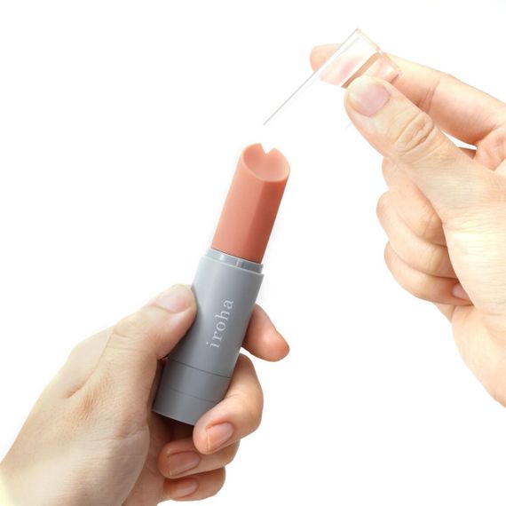 Вібратор-помада IROHA STICK Grey, дискретний міні вібратор для ніжної стимуляції | Зображення 6