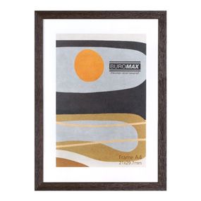Рамка А4, 21х29.7 см BM.0912 BUROMAX, оргскло Коричнева (4823126845333)