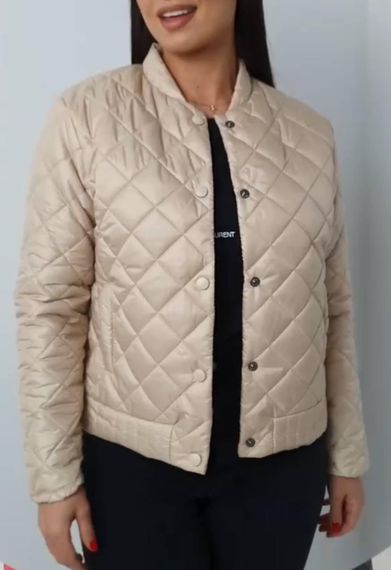 Куртка з ефектом стьобання, арт.310, беж | Зображення 1