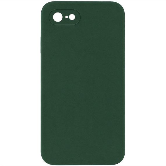 Чохол Silicone Case Square Full Camera Protective (AA) NOLOGO для Apple iPhone 6/6s (4.7") Зелений / Cyprus Green