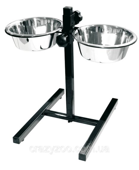 Миски на стійці для собак Сroci Dinner Set металеві 2х28 см 4.75 л C6059199