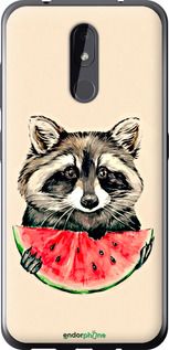 Чохол на Nokia 3.2 Єнотик з кавуном "4605u-1705-2448"