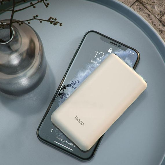 Зовнішній акумулятор HOCO Q1A Kraft fully compatible power bank(20000mAh) White | Зображення 5