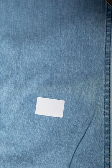 Джинсы мужские однотонные  -уценка, цвет голубой, 247R1242-1-U-19 | Зображення 5