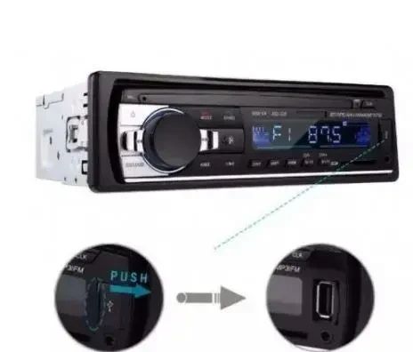 Автомагнітола JSD-520BT +AUX +Радіо +Bluetooth, Bluetooth магнітола в машину, Автомобільна магнітола 1 din | Зображення 3
